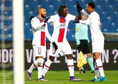 Kean sostiene al PSG en Montpellier Kean sostiene al PSG en Montpellier