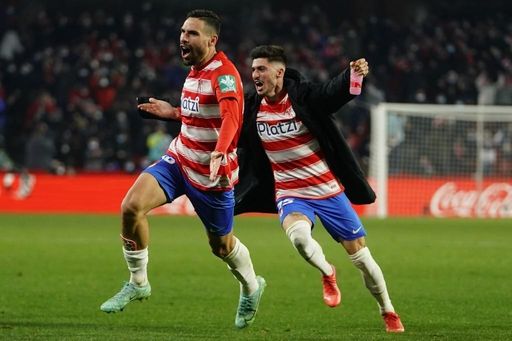 Antonio Puertas celebra su gol ante el Barça. Antonio Puertas celebra su gol ante el Barça.