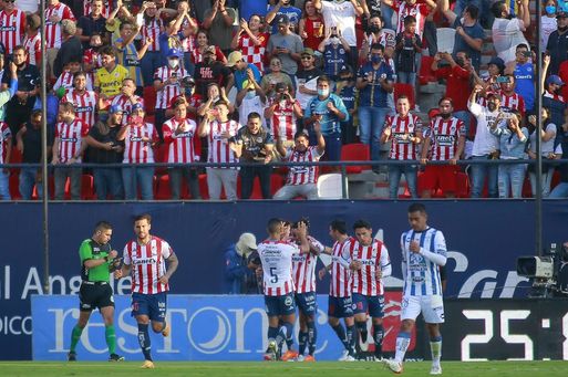 El uruguayo Sanabria salva empate de San Luis en partido de ida de cuartos