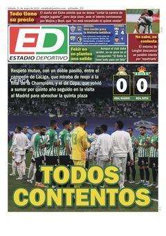 La portada de ESTADIO Deportivo para el sábado 21 de mayo de 2022
