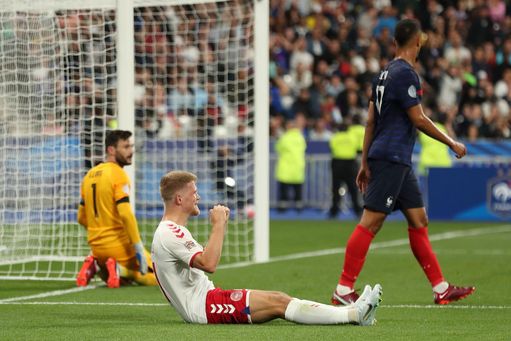 La Dinamarca de Delaney tumba a la Francia de Koundé (1-2) La Dinamarca de Delaney tumba a la Francia de Koundé (1-2)