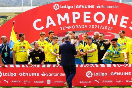 El Cádiz se proclama campeón de LaLiga Genuine El Cádiz se proclama campeón de LaLiga Genuine